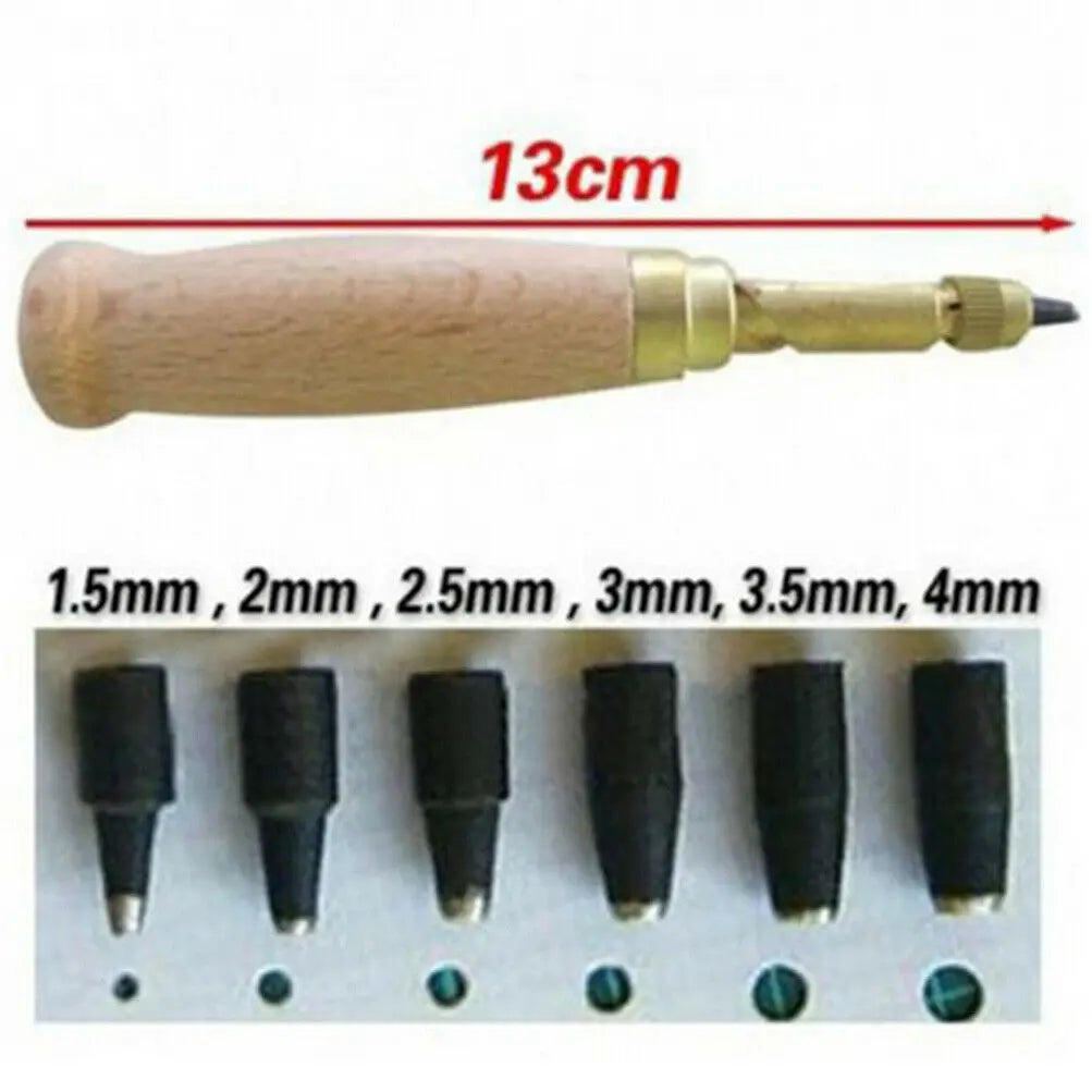 18 Pcs Professional Leather Tool Kit DIY leather Sewing Stitching Punch Carving Work Saddle Leathercraft Accessories