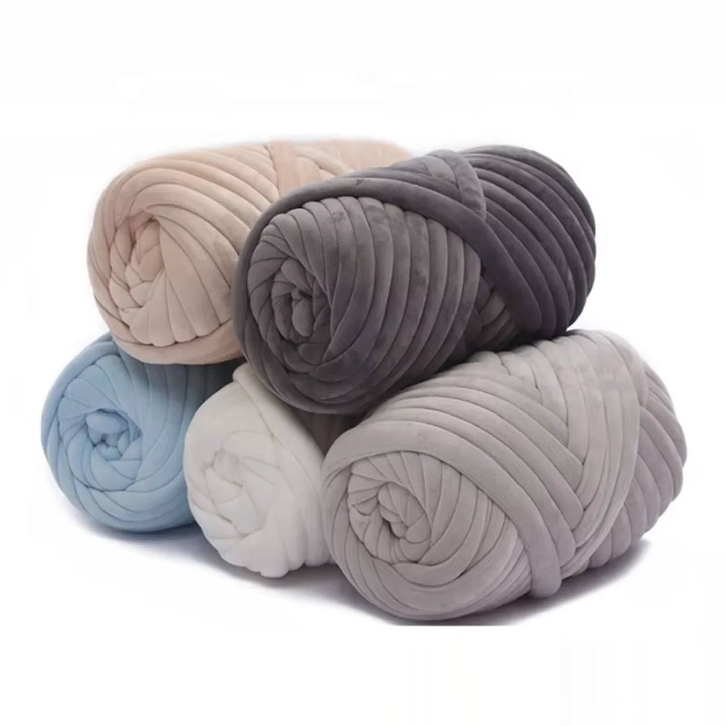 Soft Velvet Giant Arm Knitting Chunky Tube Yarn 250g