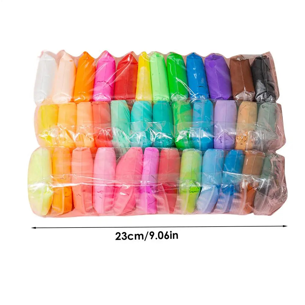 36 Color Super Light Clay Air Dry Polymer Modelling Clay