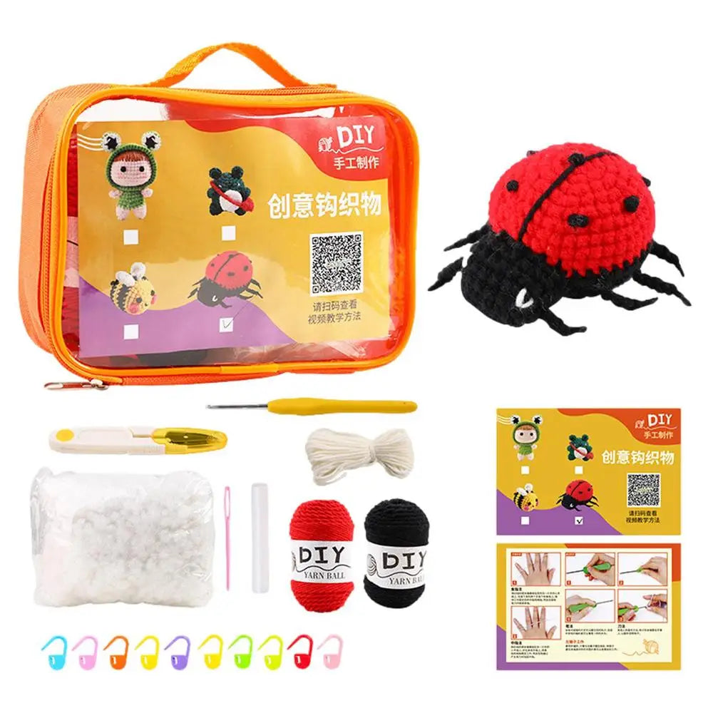 Woobles Crochet Kit For Beginners DIY Animal Woobles With Easy Peasy Yarn