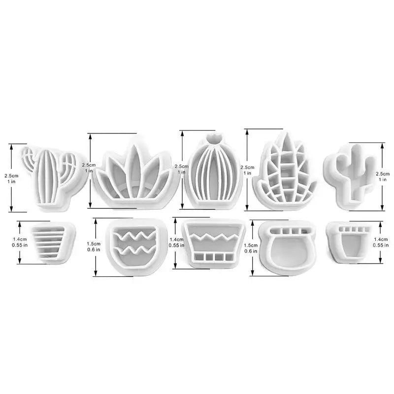 Earring Clay Sculpting Mould 18 Pieces Clay Cutting Tools Compact Jewelry Making Supplies For Beginners