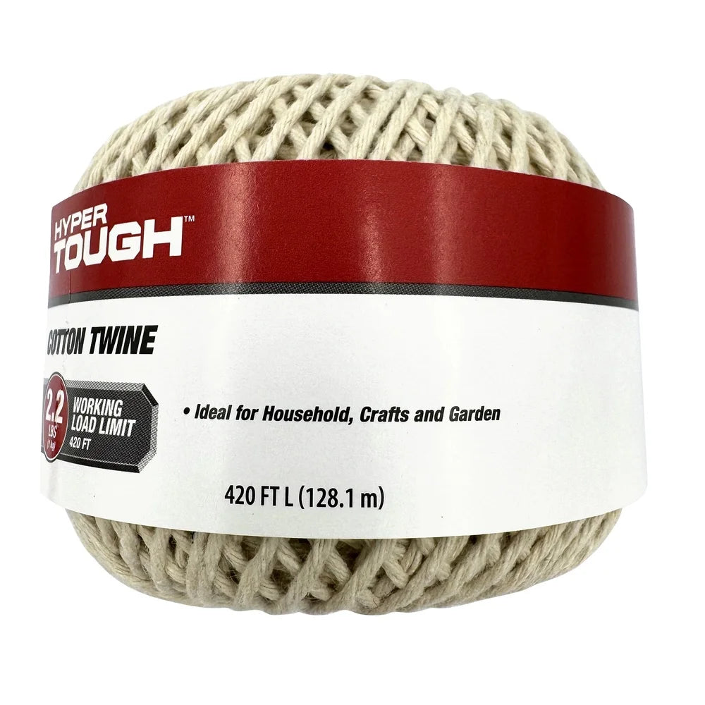4 Pack 420 Feet Natural Cotton Twine Household String