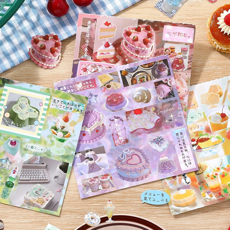 Mr Paper 30sheets/book Japanese Food Sticker Book DIY handbook scrapbook