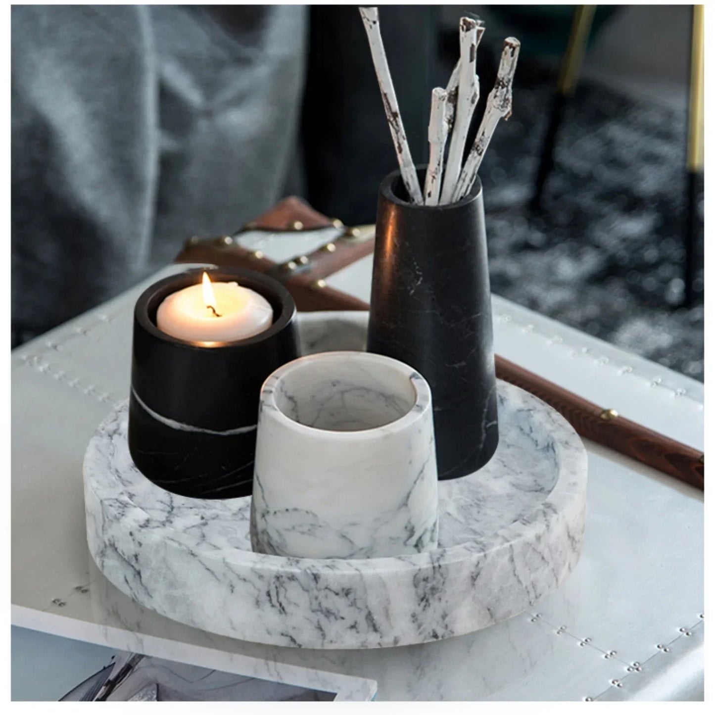 Round Tray Clay Silicone Molds Storage Plate Epoxy Resin Jewelry Display Flowerpot Candle Holder Concrete