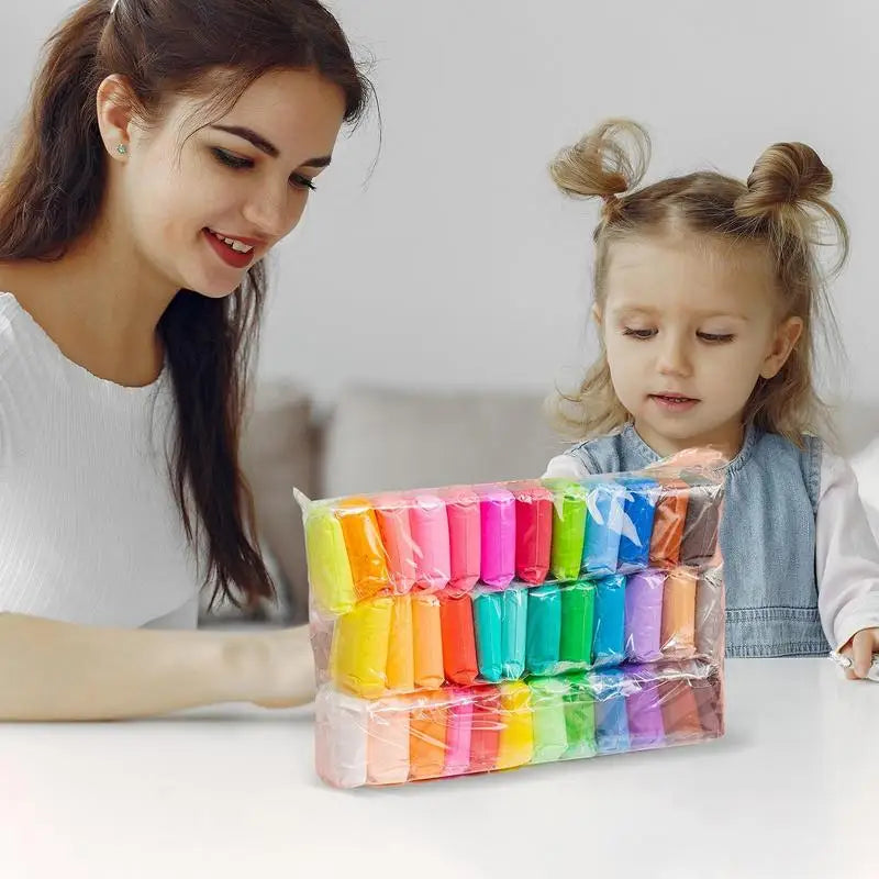 36 Color Super Light Clay Air Dry Polymer Modelling Clay
