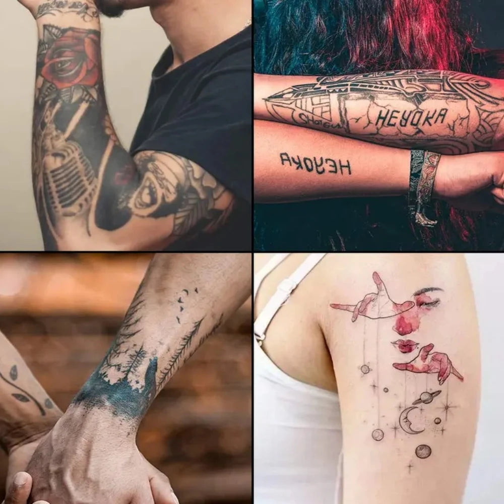 13/26/39 Pcs Silicone Tattoo Practice Skin Double Fake Tattoo Skin Beginner Practice Synthetic Leather