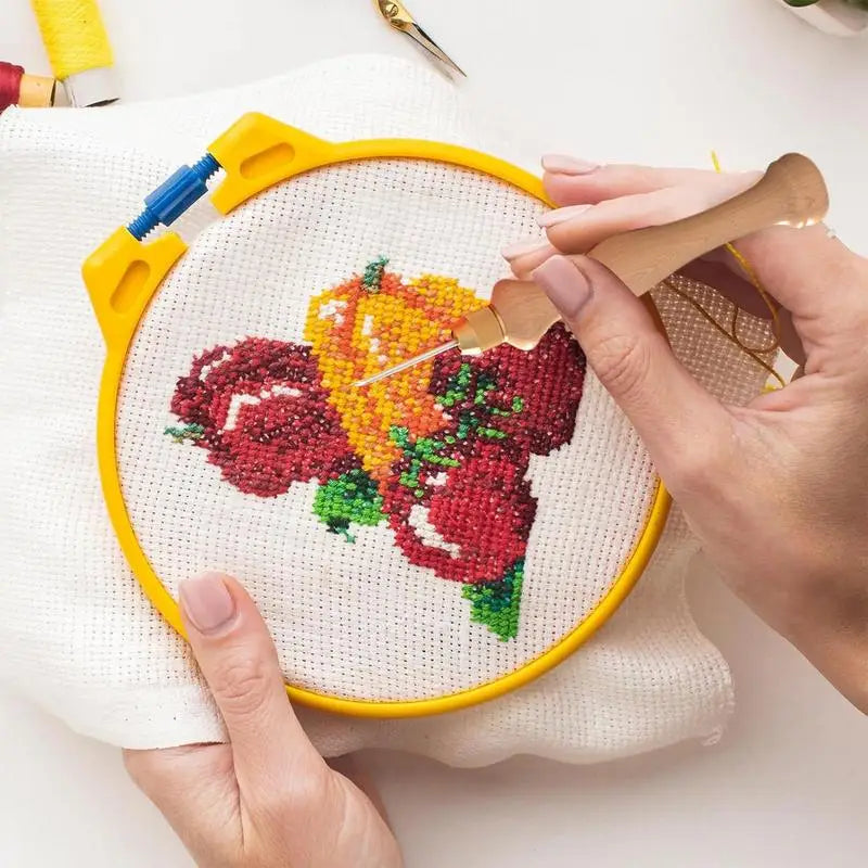 Embroidery Needle Kit Adjustable Punching Needle Tufting Tools Pen Punch Kit For Pillows Towels Quilts