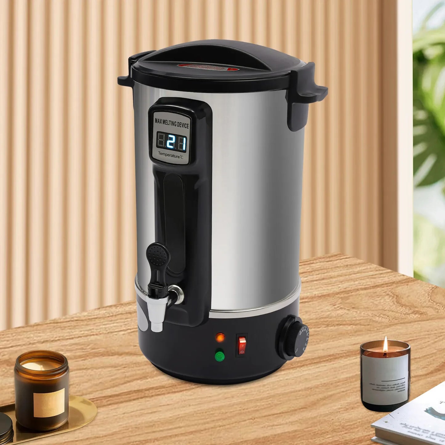 8L Wax Melter Pot w/Spout