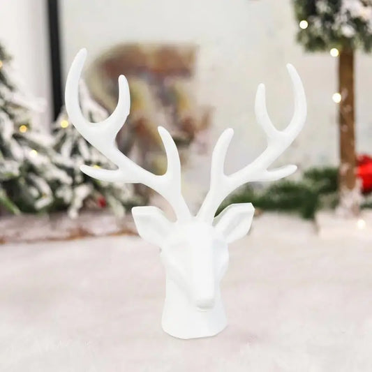 DIY 3D Elk Head Silicone Mold For Creative Christmas Candle Making Clay Fondant