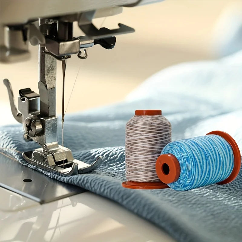 Rainbow Variegated Polyester Sewing Machine Thread Multi-Purpose 5000Y Each Spool 24 pcs
