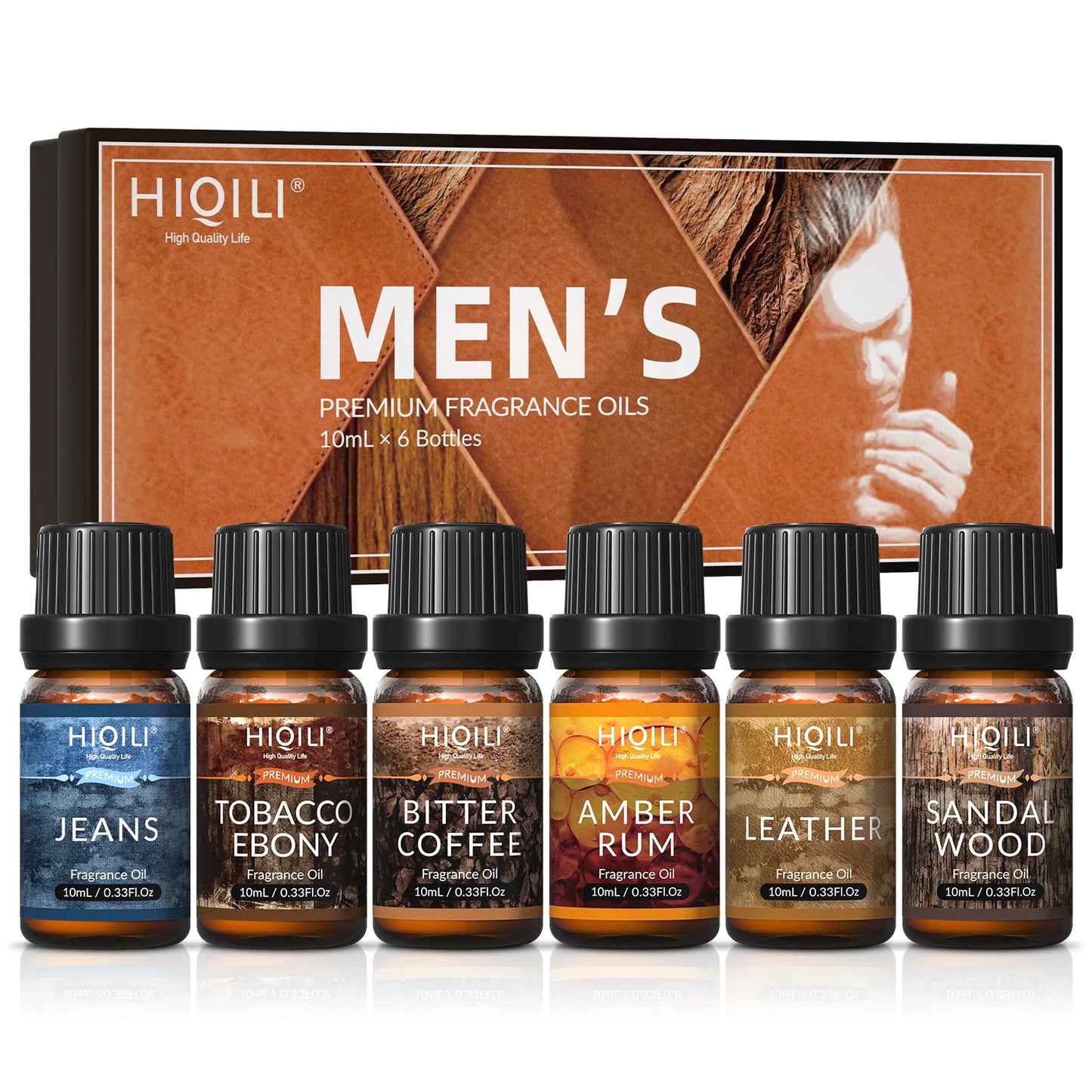 HIQILI Fragrance Oil Set, 6 PCS*10mL Pure Perfume Oil Set