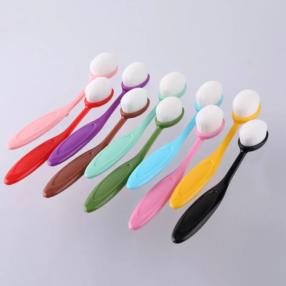 10pcs Colorful Ink Brush Smooth Blending Brushes Drawing Painting Flat Brushes Kit For Scrapbooking Cards Making