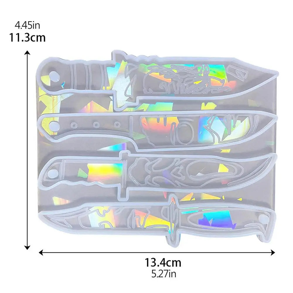Daggers Resin Molds Silicone Heat Resistant Holographic Design Mold