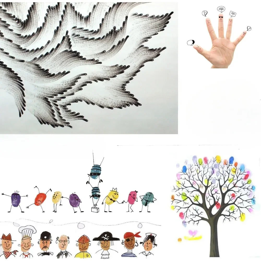 Craft Ink Pad Stamps Partner Color,20 Colors Rainbow Finger for Kids (Pack of 20)