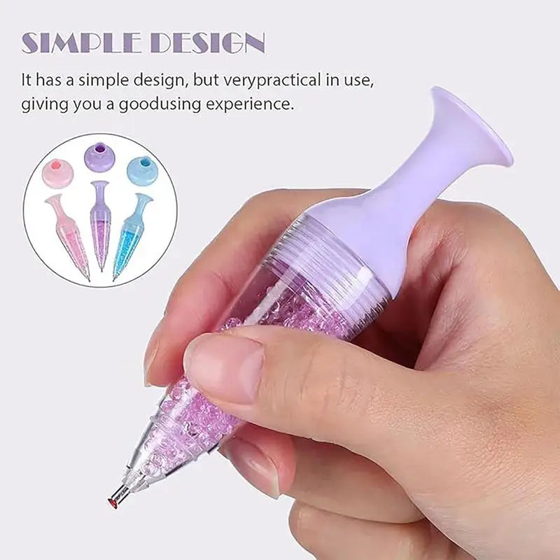 Vase Point Drill Pen Rhinestone Pens Shiny Painting Charm Pen Auto Dispensing Pen With Rhinestones And Box