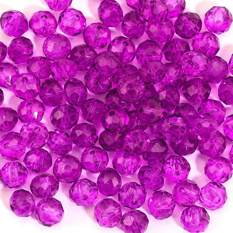 3*4mm 4*6mm Rondelle Faceted Glass Beads Loose Spacer Crystal Round Beads for Jewelry Making