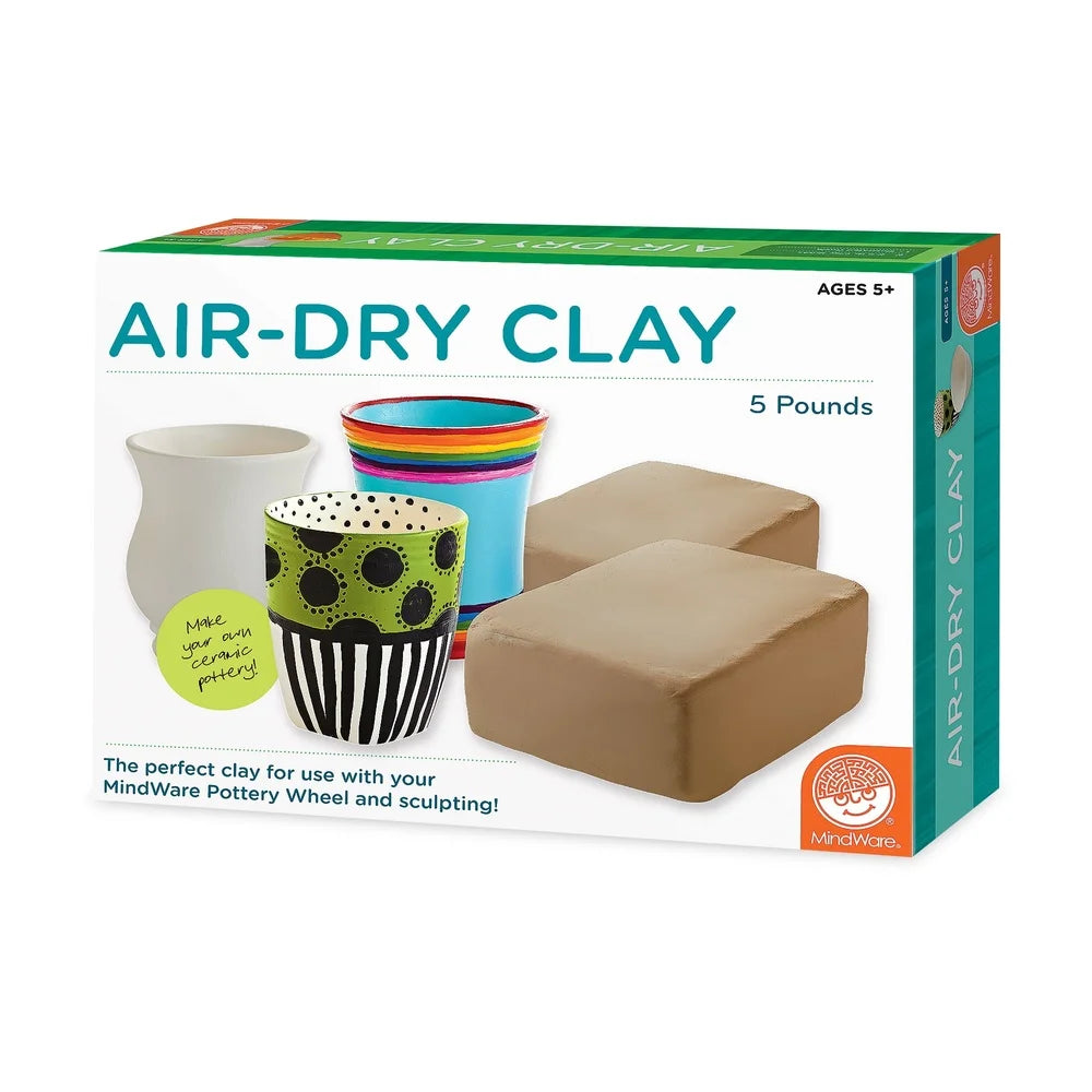 5 lb Air Dry Clay Refill Kids Includes Illustrated Instructions Coil and Pinch Pot Making Easy Molding Safe Pottery Craft