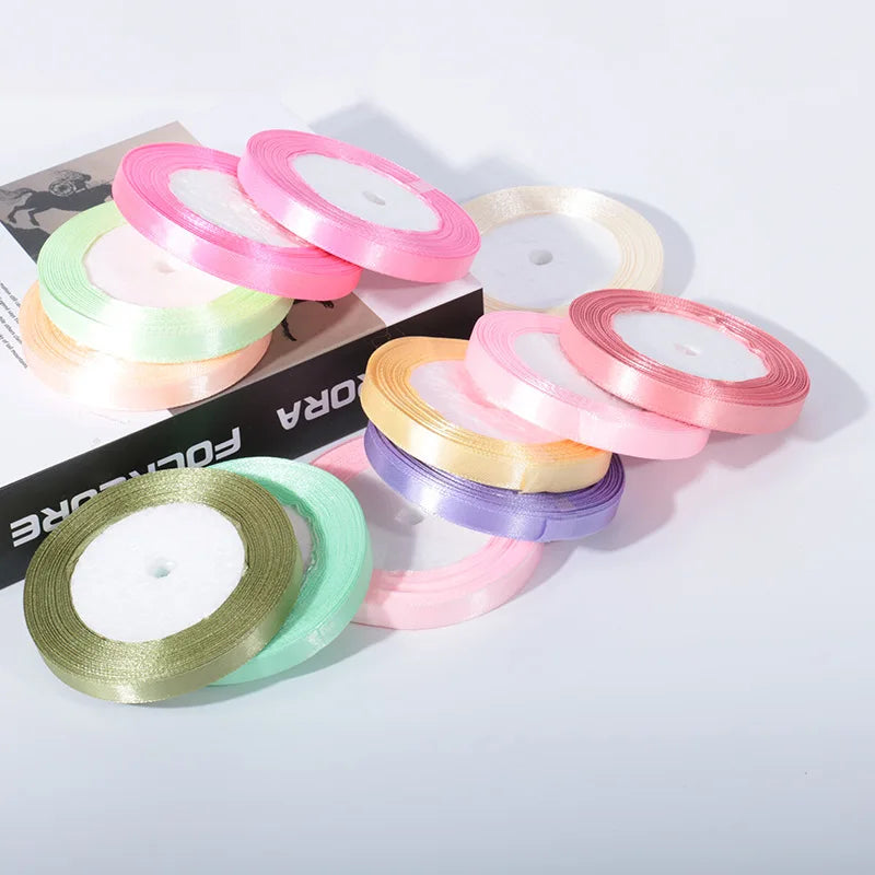 20mm 25yards per roll Silk Satin Ribbons