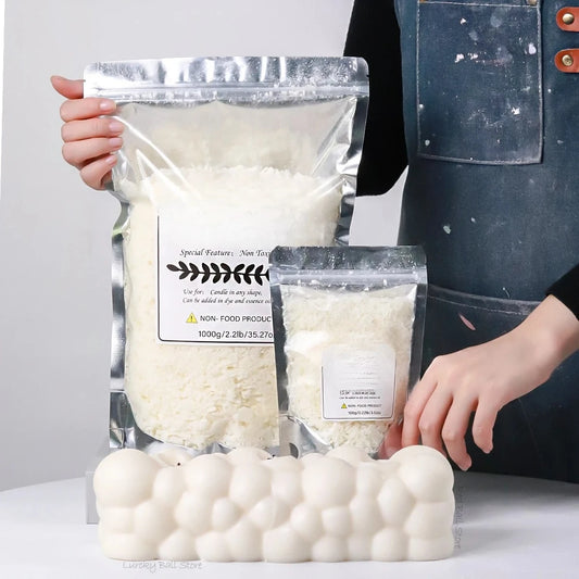 500g/1kg Pure Soy Wax Material Pre-Soy Wax-Core Pigments Aromatherapy Pure Paraffin Wax