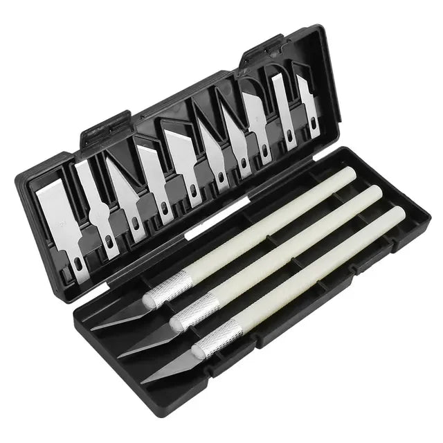 13pcs Precision Carving Kit Utility Cutter with 13 Refill Blades Scrapbooking