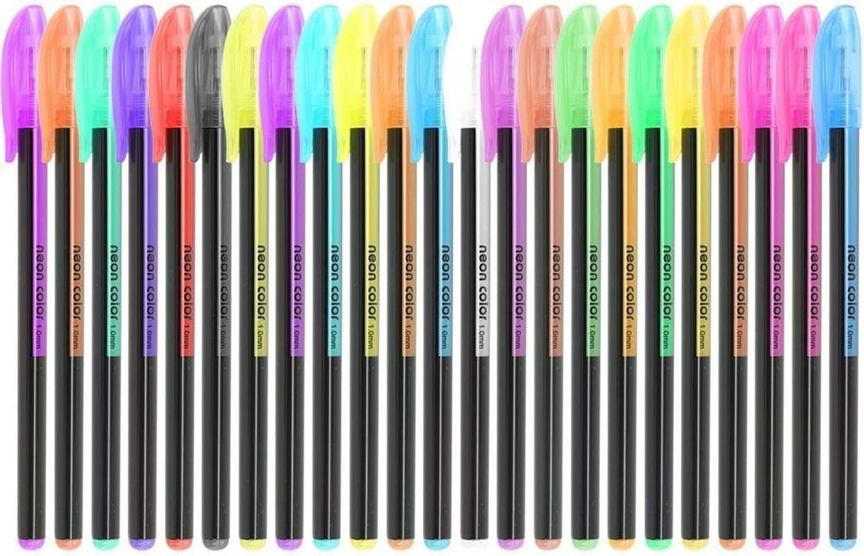 48 Color Pens, Gel Ink Glitter Pen smart color Art Markers Fine Tip Kit
