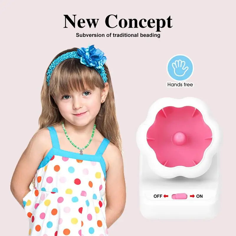 Electric Clay Bead Spinner For Jewelry Making Bead Bowl For Clay Beads With Needle And Thread Making Waist Beads