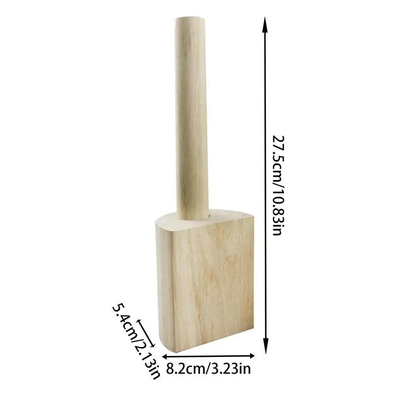 Wooden Ceramic Clapping Board DIY Texture Clay Polymer Shaping Tool Pottery Handmade Mud Patting