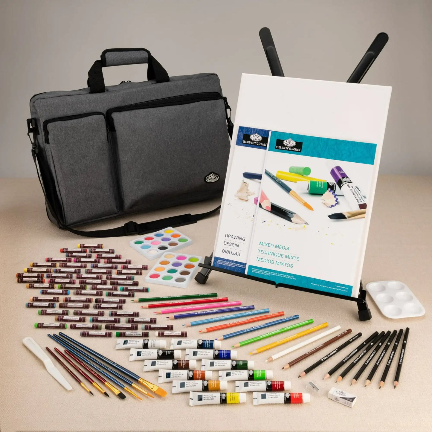 Royal & Langnickel 164pc Mixed Media Artist Satchel Carry Set