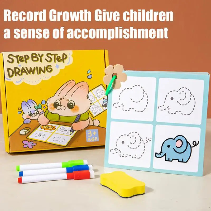 Dry Erase Pen Control Book Pen Tracing Workbook Kids Ages 3