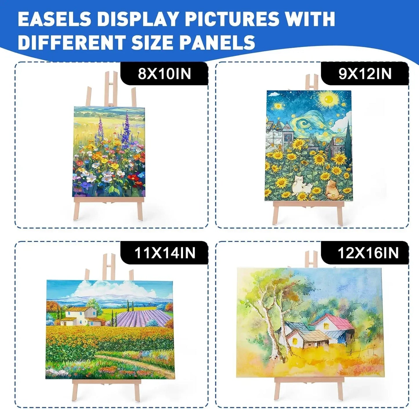 2pcs 17 inch desktop easel stand, tripod