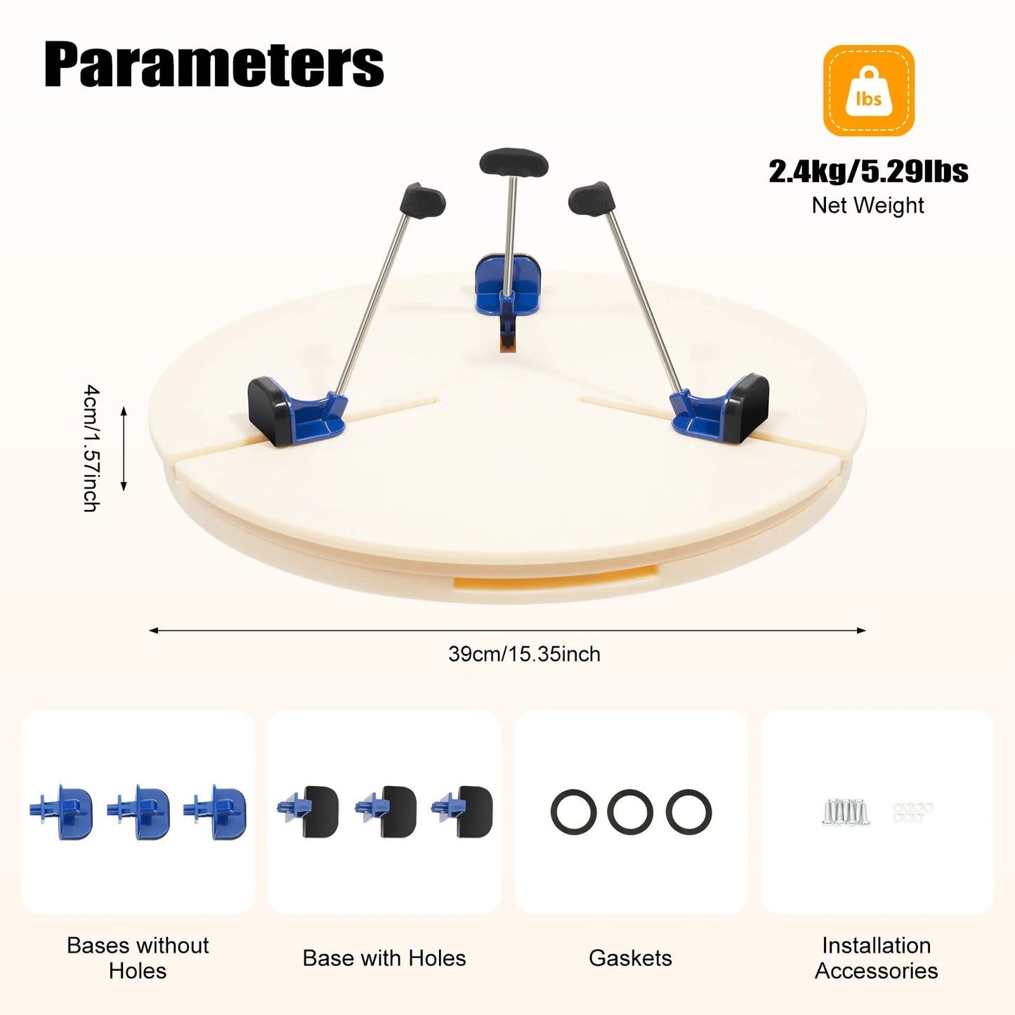 Pottery Turntable Clamp Portable Ceramic Trim Holder ABS Pottery Machine Giffin Grip Centering Clamp for Beginners Professionals
