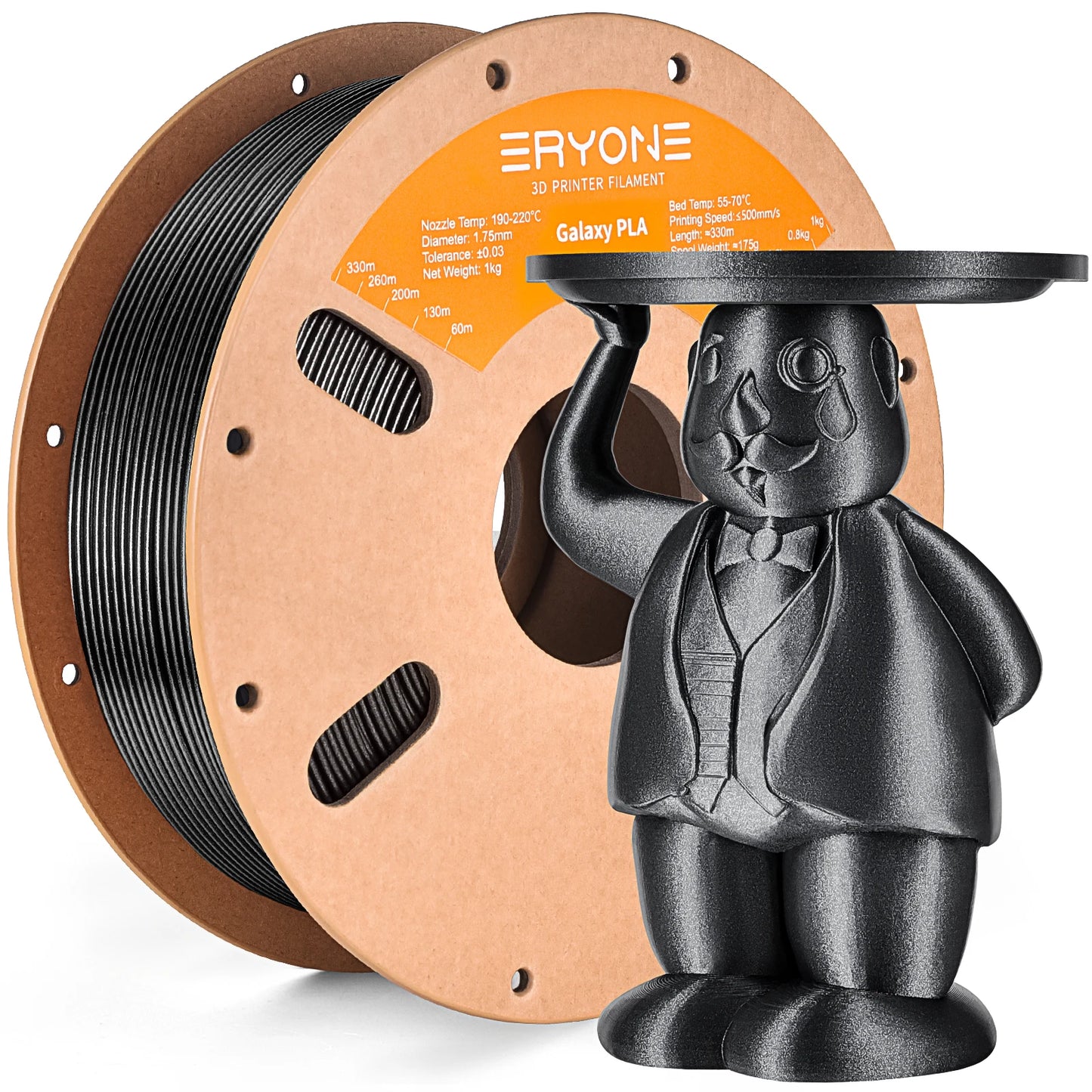 Eryone 1KG Galaxy PLA Glitter Color Premium Filament 3D Print, Multicolor Available, Sparkle Shining