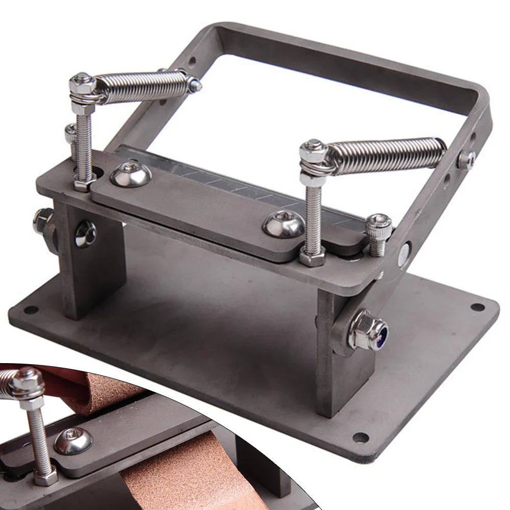 Leather Peeling Machine, Stainless Steel, Adjustable Thickness, 9cm Max Cutting Width, for Leather Crafting and Shaping