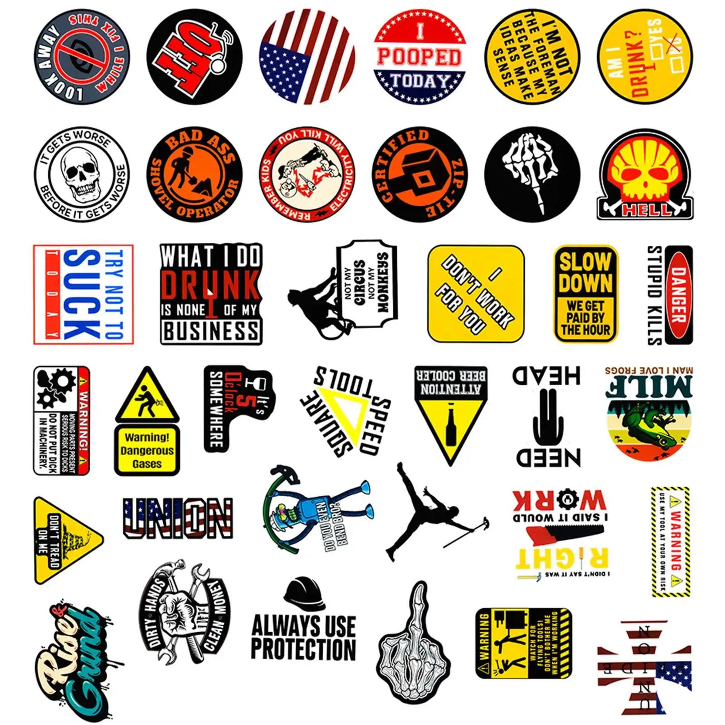 Funny Stickers Trendy Multifunction Hilarious Cool Stickers Set