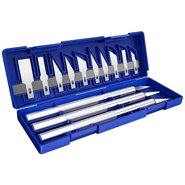 13pcs Precision Carving Kit Utility Cutter with 13 Refill Blades Scrapbooking
