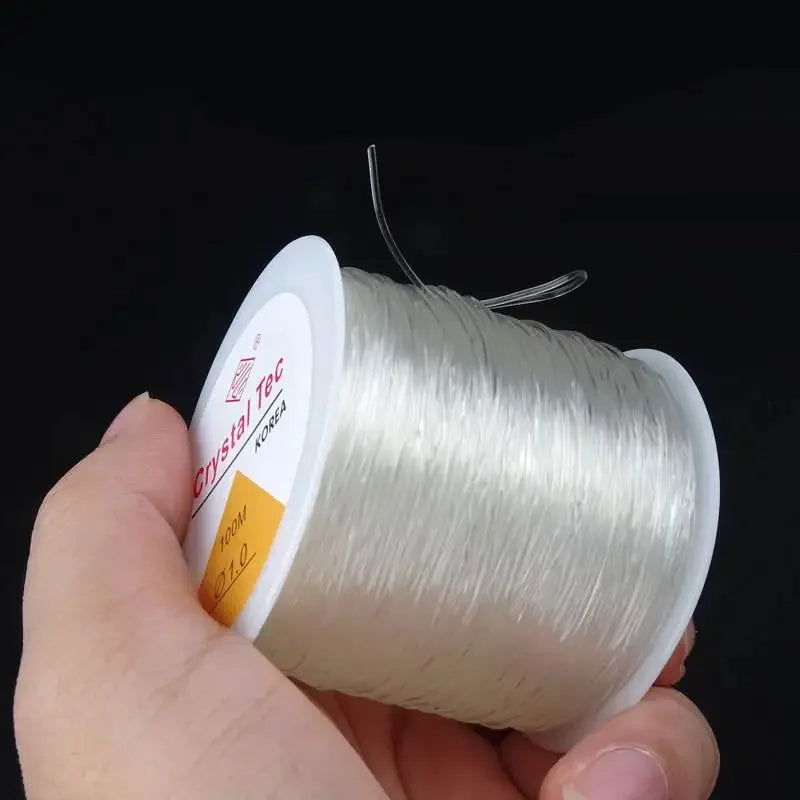 100m Strong Elastic Crystal Beading Thread Cord Jewelry Making Necklace Bracelet String Stretchable Thickness 0.5-1mm