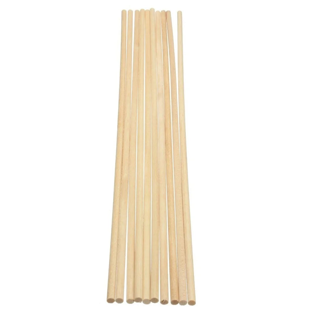 Wooden Lollipop Sticks 1/4 Inch x 12 Inch Craft Dowels 50 Count Cake Pops Candy Making Crafts Baking Supplies