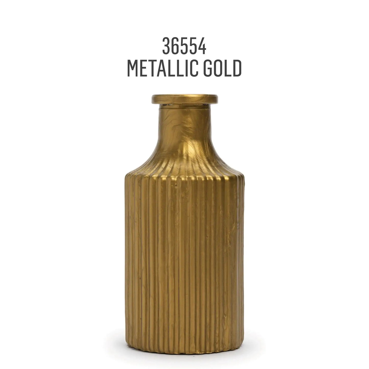 (2 pack) FolkArt Murano Metallic Acrylic Glass Paint, 2 fl oz, Metallic Gold