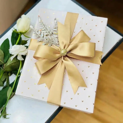 2 rolls of gold ribbon, wear-resistant and stretch resistant