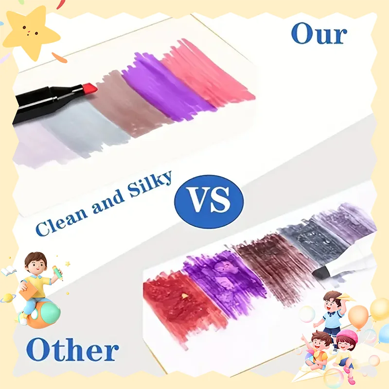 168 Color Double-Ended Alcohol Marker Pen, Permanent Color Development, Painting, Sketching, Notes,