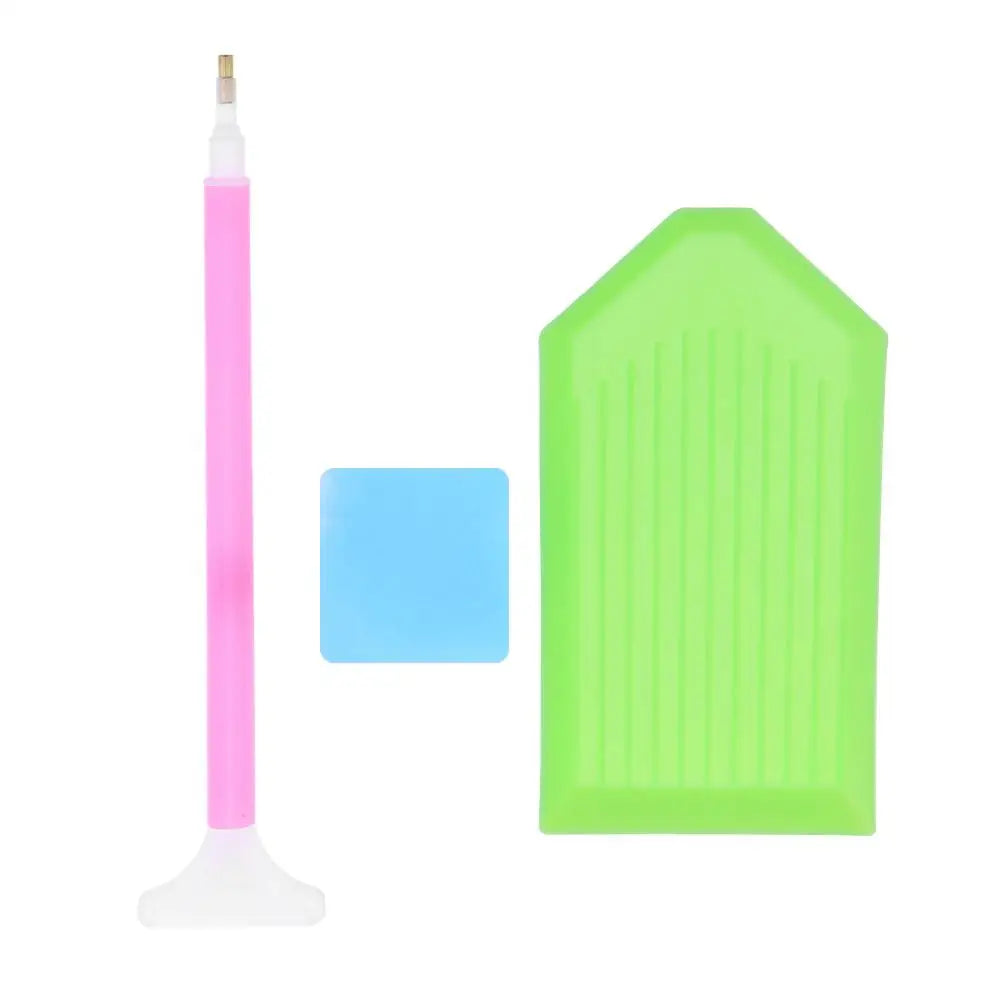 Diamond Painting Accessories Rhinestone Cross Stitch 5D Embroidery Pen Painting Tools Set Mosaic Glue Pen Kit Tweezers