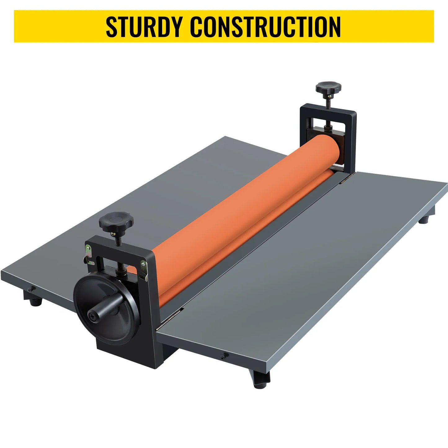 VEVOR 25.6"x1" Manual Cold Roll Laminator Machine Sheets Document Plasticizer Fits Poster Painting Photo Book Cover A3 A4