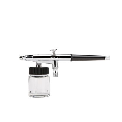 OPHIR 0.3mm Dual-Action Siphon Feed Airbrush Spray Gun for Cake Paint Model Body Paint Temporary Tattoo Air Brush Kit AC005