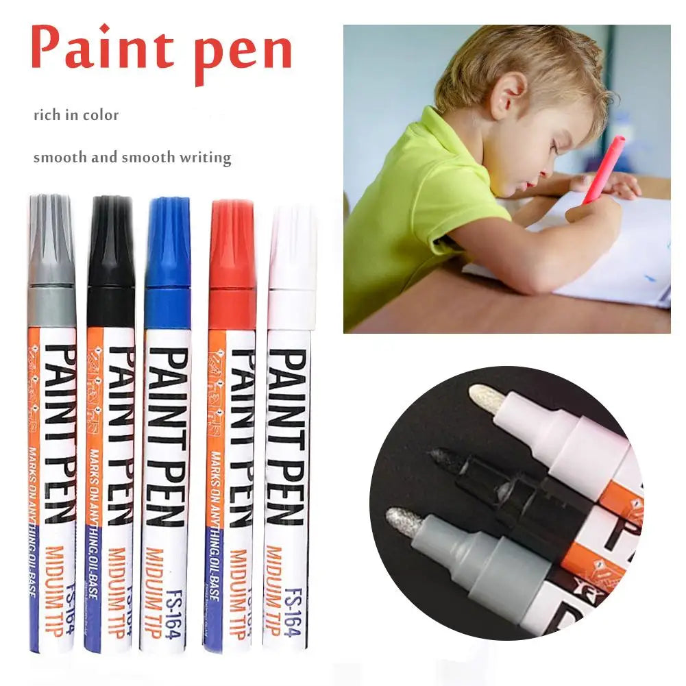 Acrylic Paint Marker Pens Permanent Art Rock Metal Glass Pebble Waterproof
