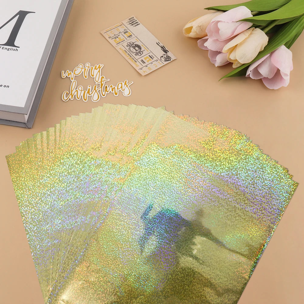 50pcs/pack 20x29cm Toner Hot Stamping Foil Paper A4 Toner Reactive Foil By Laser Printer and Laminator