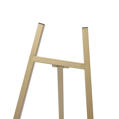 2 Tall Steel Pipe Floor Easel Stand Large Gold
