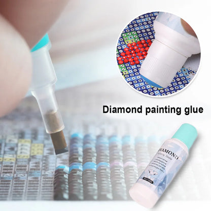 1-5Pcs 100ml Diamond Painting Sealer Conserver Permanent Hold Shine Effect 5D Brightener Glue