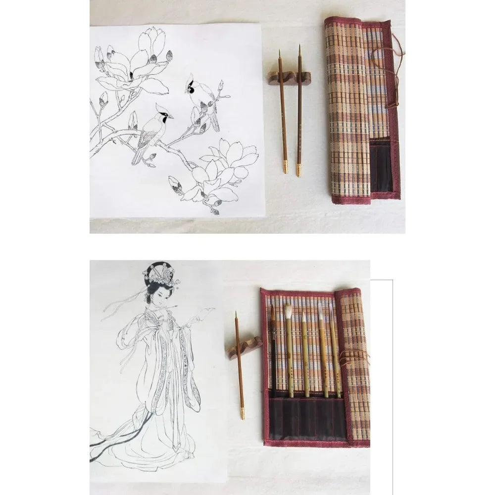 Sketching brush Watercolor Chinese Calligraphy brush set Chinese characters Japanese painting brush 8 sets/set