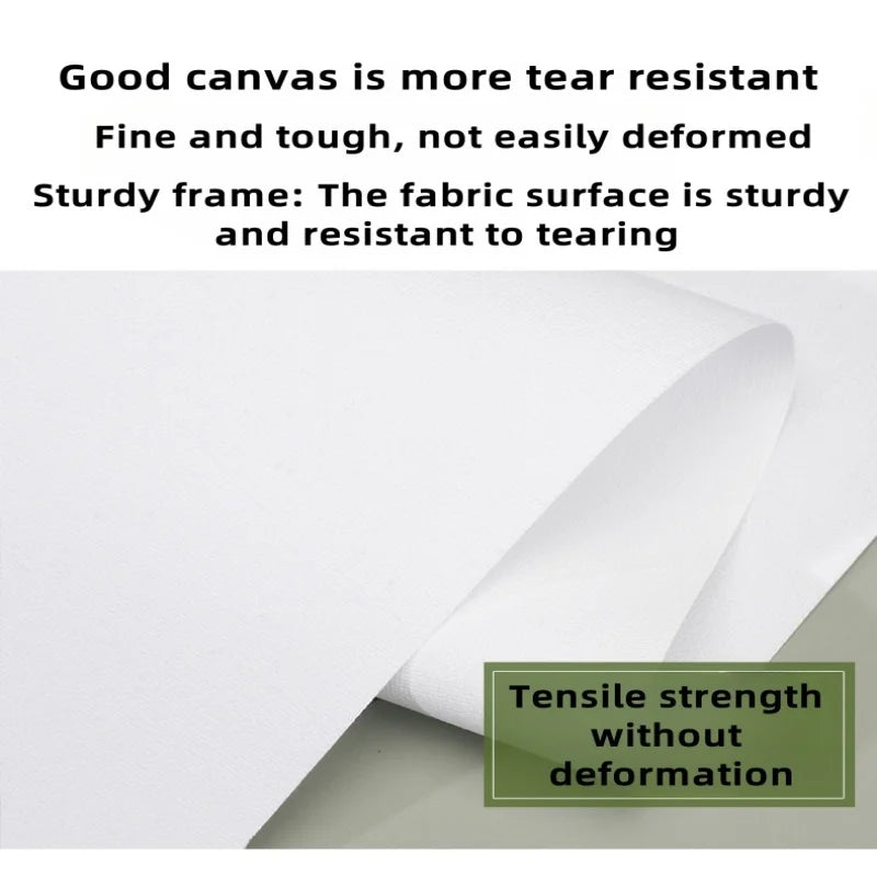 10M/Roll Cotton Canvas Roll,White Blank Specialized Suitable for Oil Painting,Acrylic Pigments,27,37,47,,57,67,77,87cm Wide