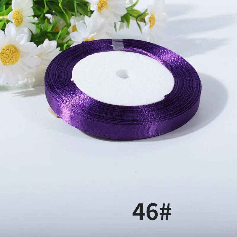 20mm 25yards per roll Silk Satin Ribbons